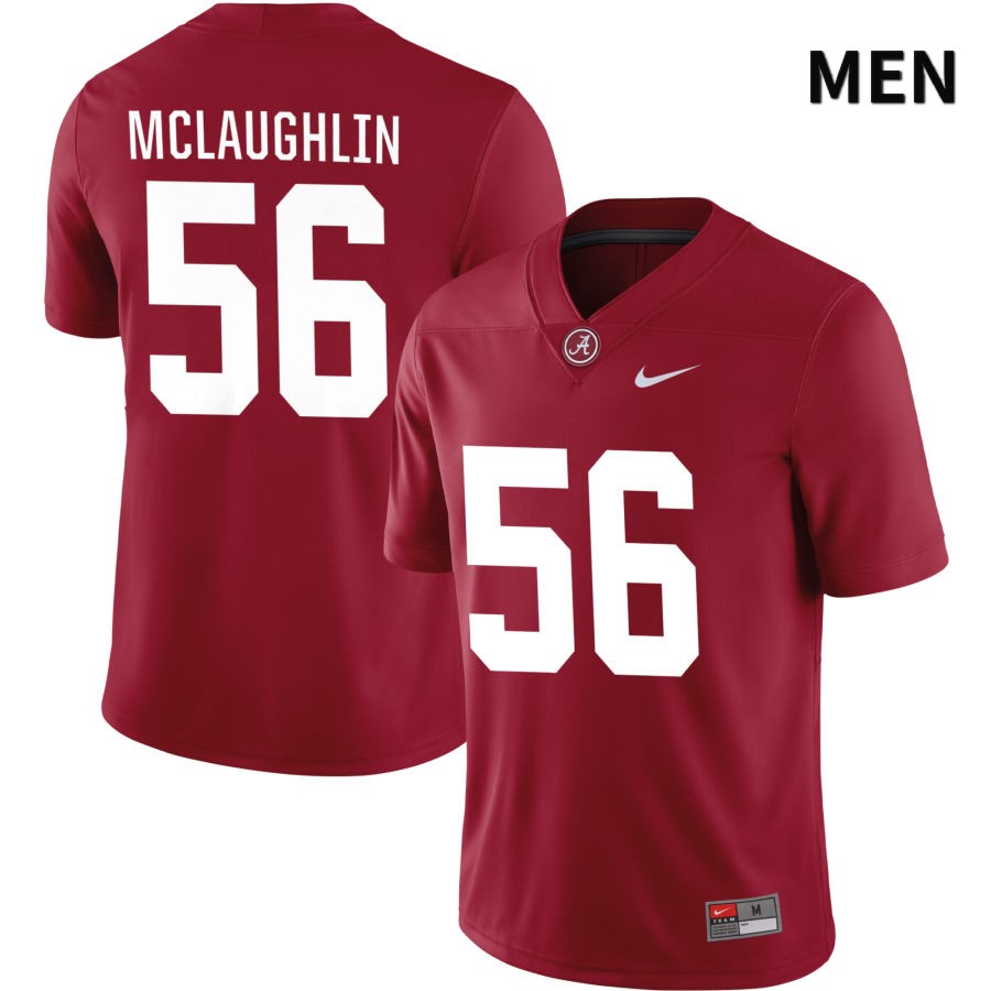 Alabama Crimson Tide Men's Seth McLaughlin #56 NIL Crimson 2022 NCAA Authentic Stitched College Football Jersey YJ16Q81XE